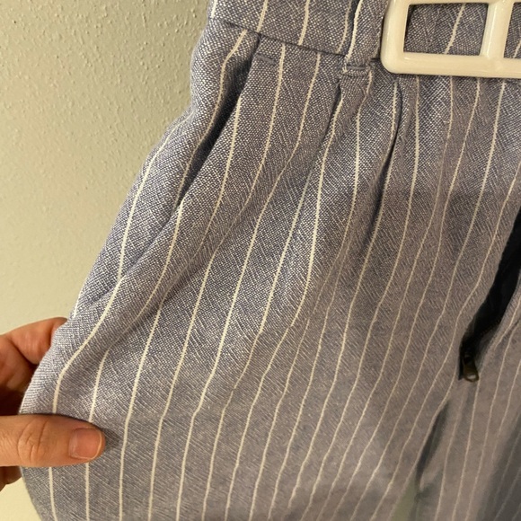 Abercrombie blue and white cotton trouser pant - Picture 3 of 3